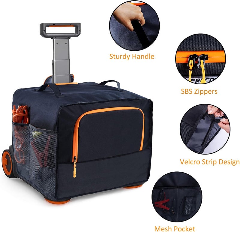 FRECOLSH Upgraded Dust Cover Compatible with Jackery Solar Generator 2000 Plus 400W, Jackery Explorer Kit 4000 Plus, Jackry Solar Generator 3000 PRO 400W, Water-resistant Dust Cover for Jackery Solar Generator - Image 4